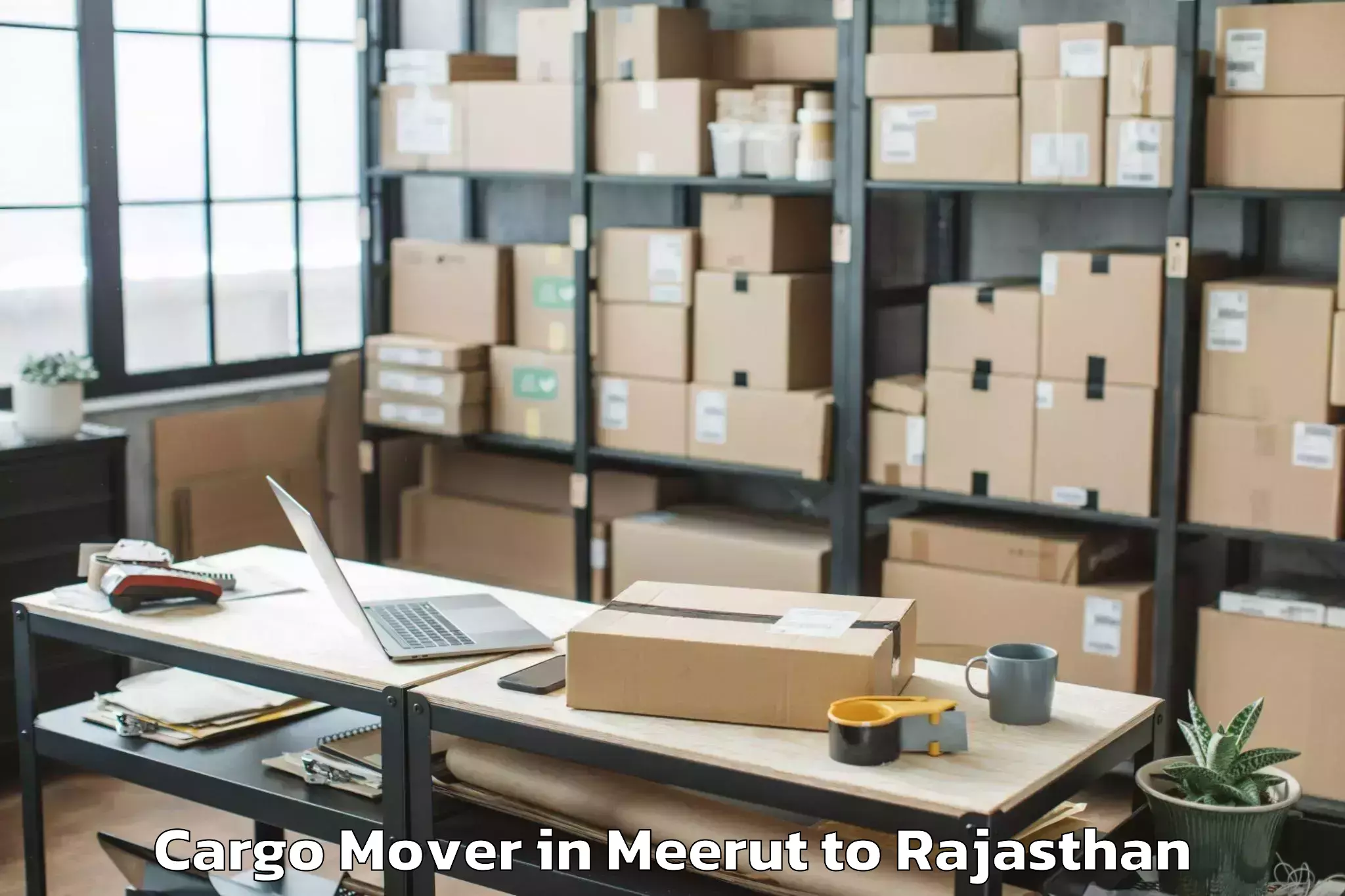 Book Meerut to Khandela Cargo Mover